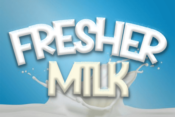 Fresher Milk: A Playful Display Font for Editorial Design